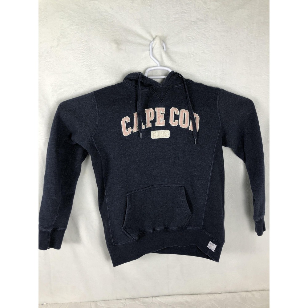 CUFFY'S Hoodie Womens M Blue Cape Cod Embroidered Logo Hooded Pullover